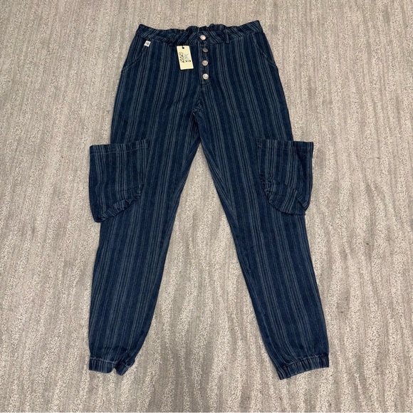 NWT Jaded Gypsy Spiral Cluster Denim Pants Dark Wash Boho...